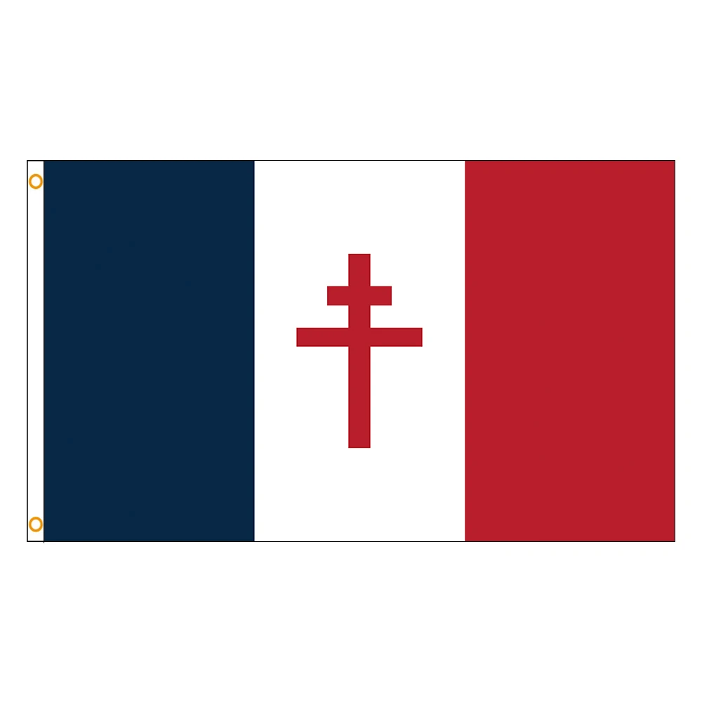 Free France Ensign National Flag Royal Standard Napoleon France FRA Fr Tapestry Polyester Banner Out Door Decoration