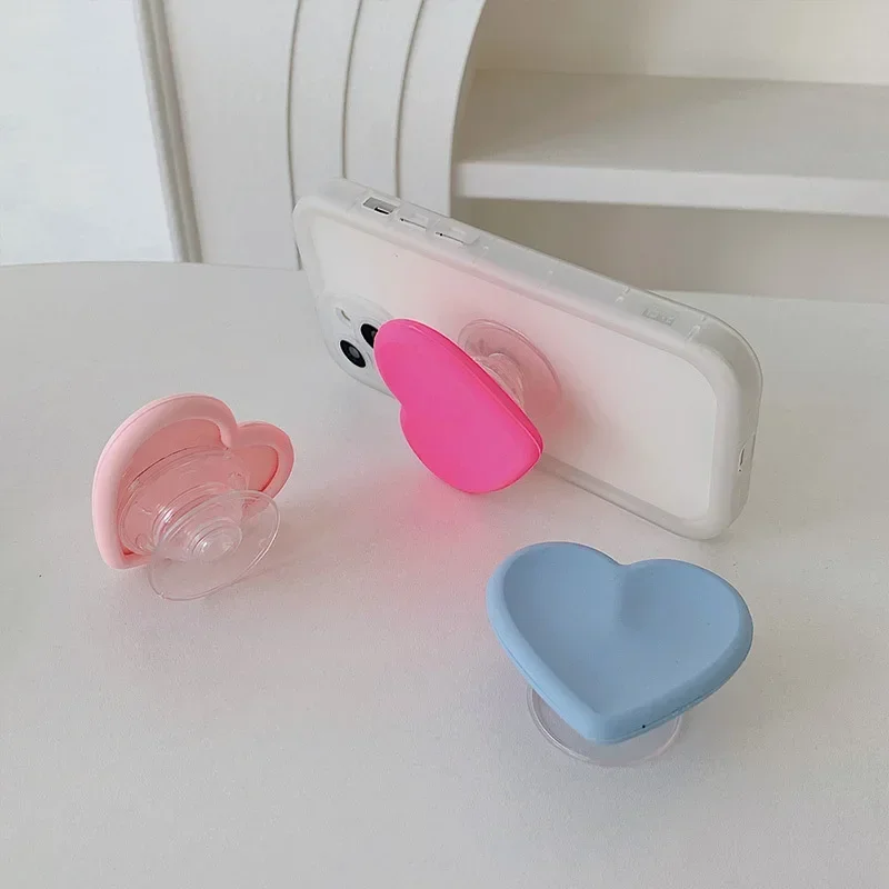 Ins Hearts Silicone Phone Grip Bracket for IPhone Samsung Xiaomi Huawei Universal Smartphones Stand Holder