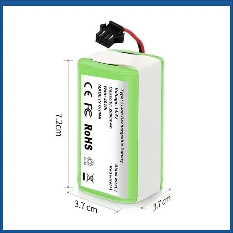 High-Quality 14.4V 3500mAh Battery for Ecovacs Deebot N79 N79s Dn622 RoboVac 15C 15T 25C G15 G20 Eufy Robot Vacuum Cleaner
