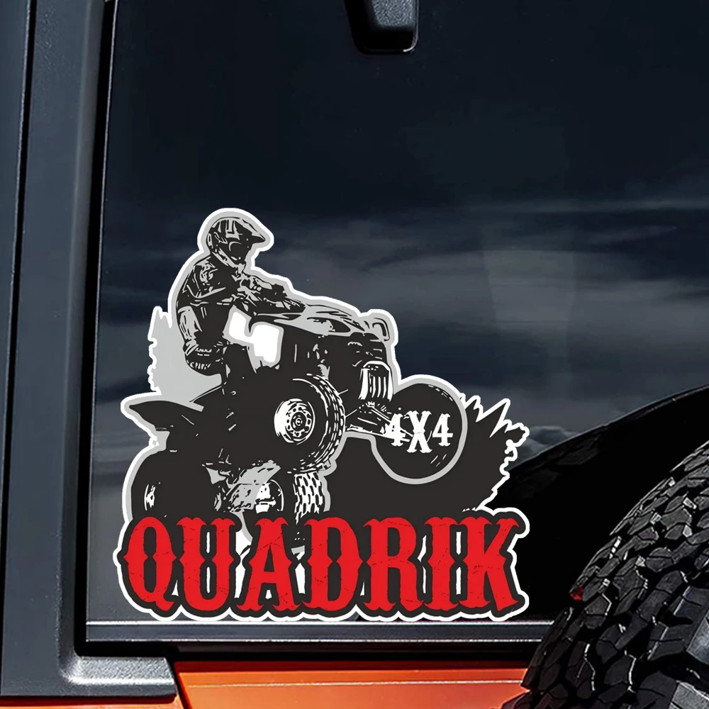 Hаклейка на авто квадроцикл Quadrik 4х4 Decals, Self-adhesive, Waterproof Vinyl Stickers for Car, Bumper, Window, Laptop, Wall
