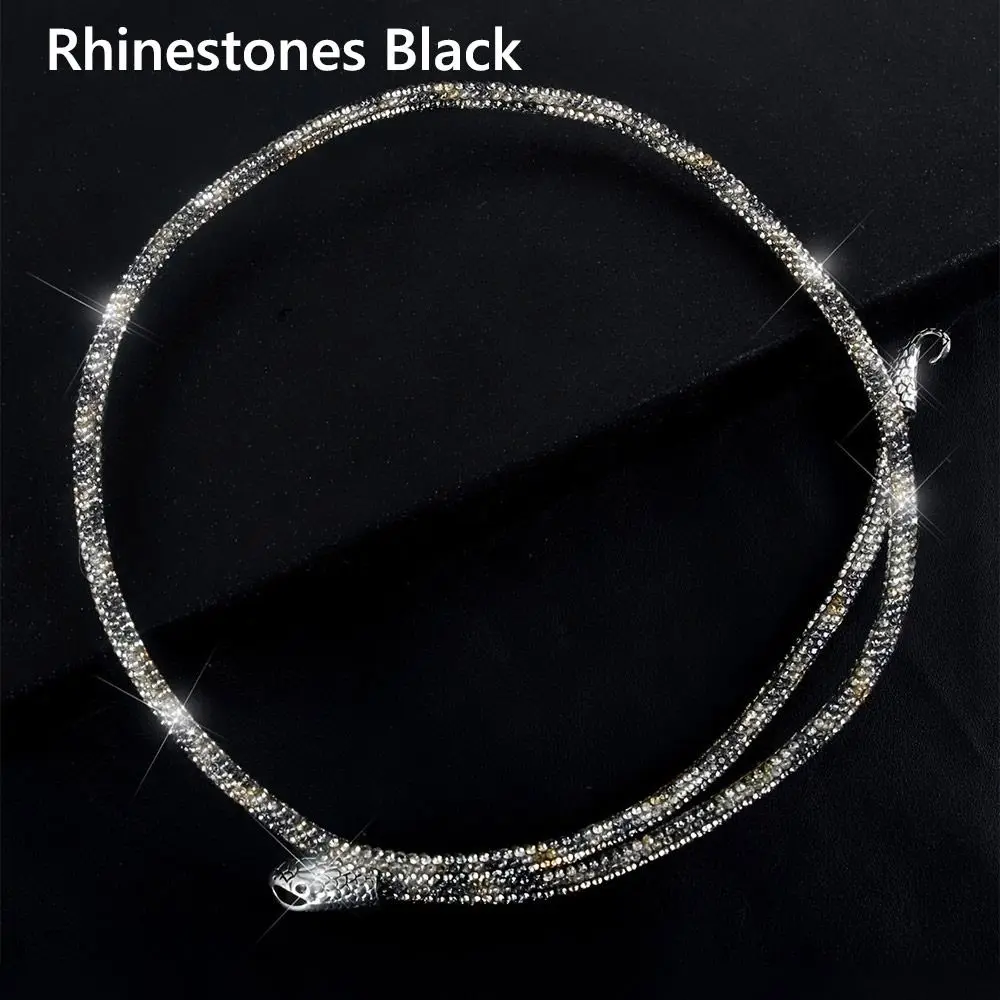 جديد سبيكة انحناء الأفعى قلادة الملتوية الفضة اللون مرنة المختنق مجوهرات اكسسوارات سوار فاسق