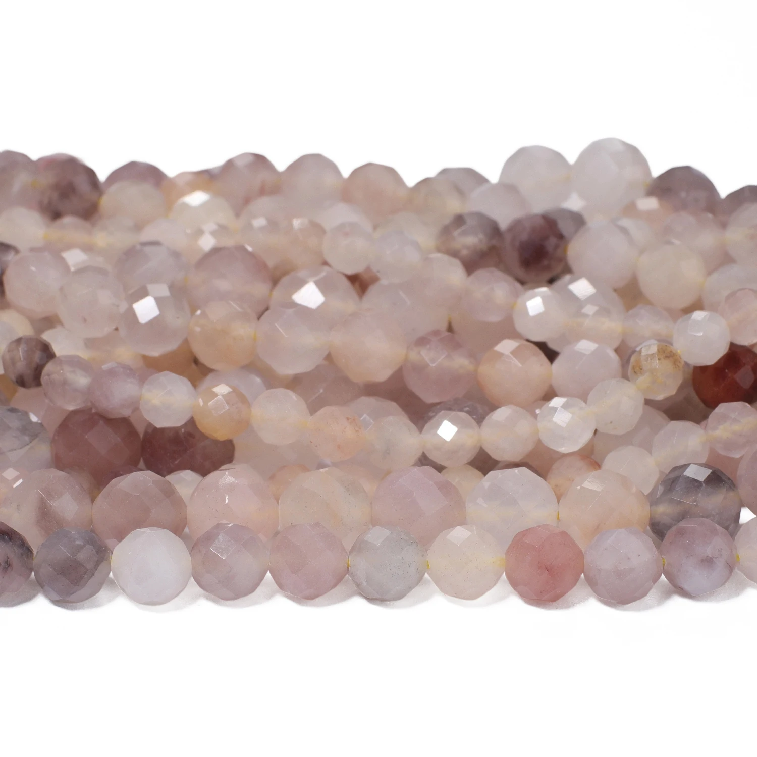 6-10mm AA+ Faceted Violet Jade Natural Stone Beads Round Spacer Beads for Jewelry Making DIY Charms Bracelets Accessories