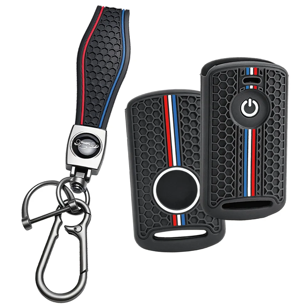 For Yamaha XMAX 125 250 300 400 NMAX 125 155 Soft Touch Key Protector With Clasp Strap And Carabiner