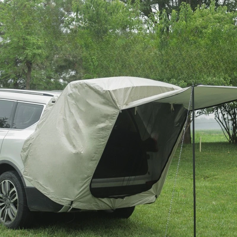 Folding rear tent, outdoor camping trunk awning SUV general portable car tail tent