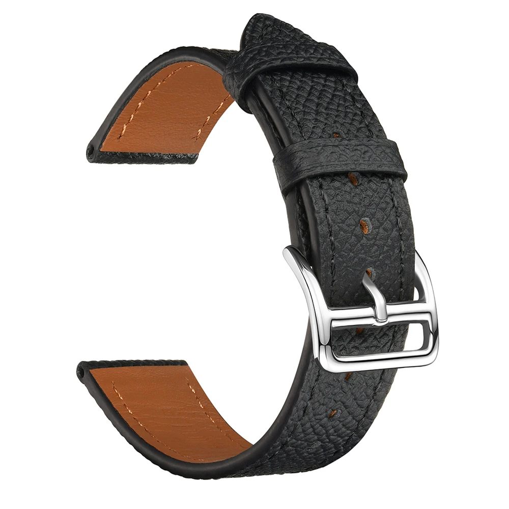 Epsom Leather Watch Straps 12mm 14mm 16mm Women Men Wrist Bracelet 18mm 20mm Watch Bands Soft