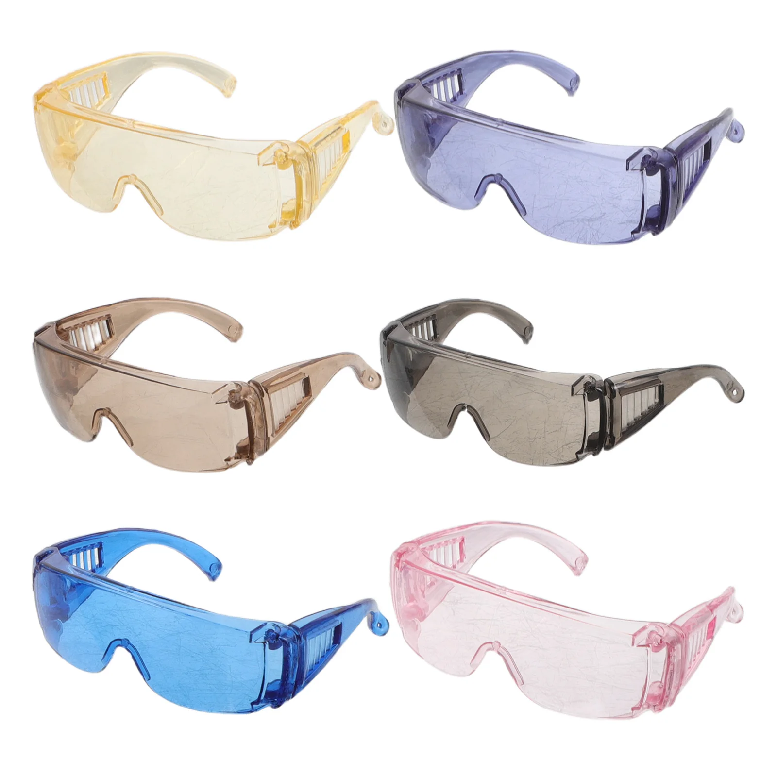 

6Pcs Mini Colored Goggles Stylish Accessories for Costume Party Halloween Swimming Safety Eyewear Props Mini Glasses for Crafts