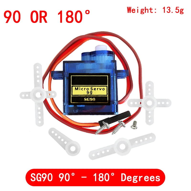 Smart Electronics Rc Mini Micro Classic Servo Tester SG90 MG90S SG92R Plastic Gear for Arduino Model Helicopter Boat DIY