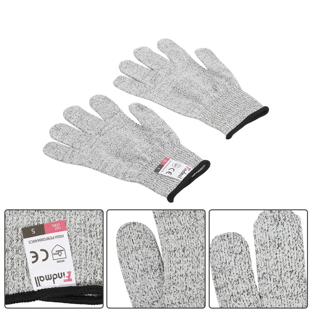 Large 2 Pair Work Gloves Abrasion Resistant Comfortable Gloves Cut Resistant Kitchen Gloves