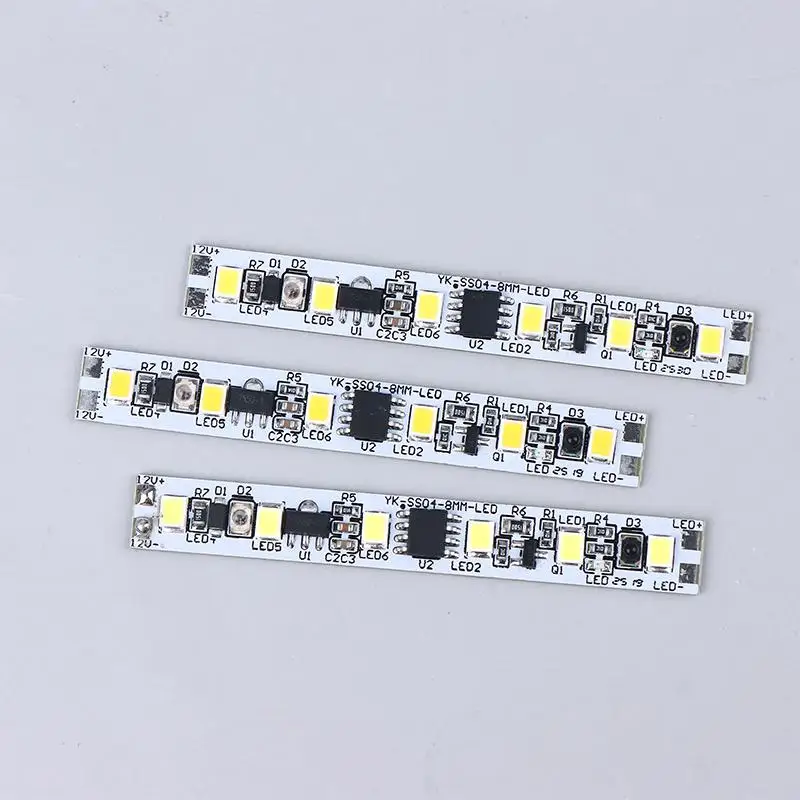 12 فولت لا المنطقة المظلمة الاجتياح الاستشعار اليد الاجتياح التبديل اليد موجة مسح مستشعر الأشعة تحت الحمراء التبديل تشغيل/إيقاف DIY LED خزانة إضاءة الخزانة/خزانة الملابس #6