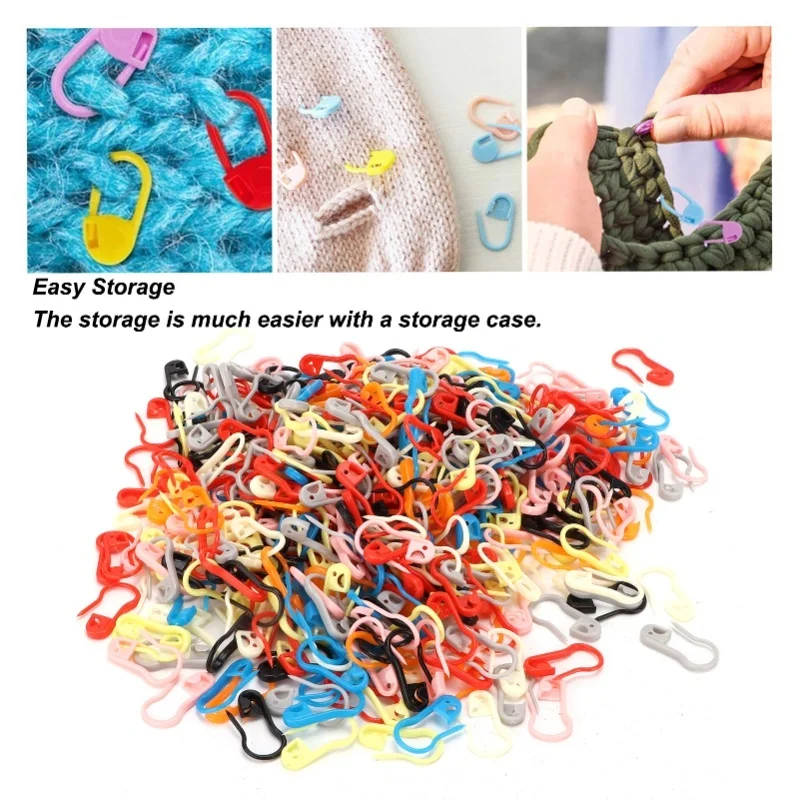 1000Pcs Knitting Markers Plastic Colorful Durable Crochet Clips For Knitting DIY Craft