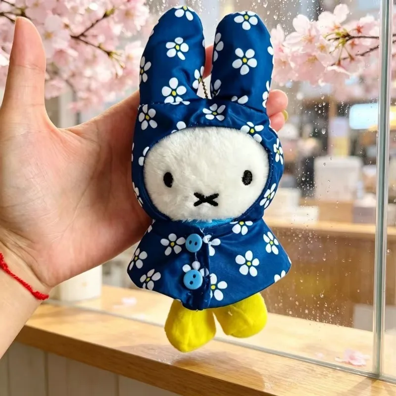 Raincoat Miffy Cute Mini Plush Doll Pendant Bag Accessory Keychain - view 2