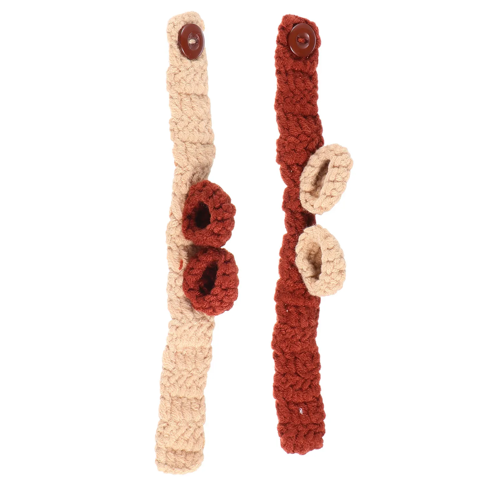

2 Pcs Kids Gifts Knitting Wool Bracelet Woolen Creative Adorable Children Toy Lovely