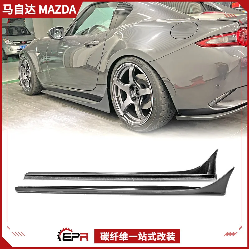 

Подходит для Mazda Miata MX5 ND, модификация из углеродного волокна, боковая юбка GV, небольшой объемный звук, боковая юбка-лопата