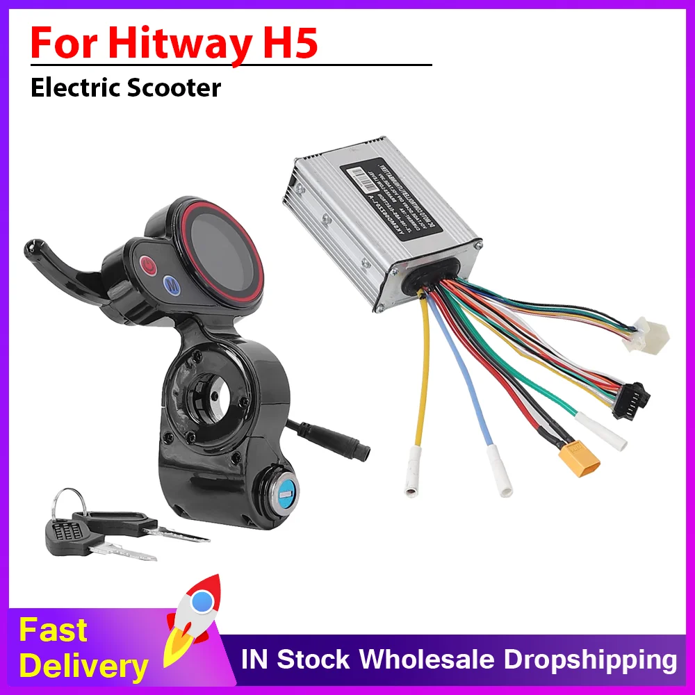 

LCD Display & Controller for Hitway H5 Dashboard Motherboard Display Instrument Electric Scooter Accessories
