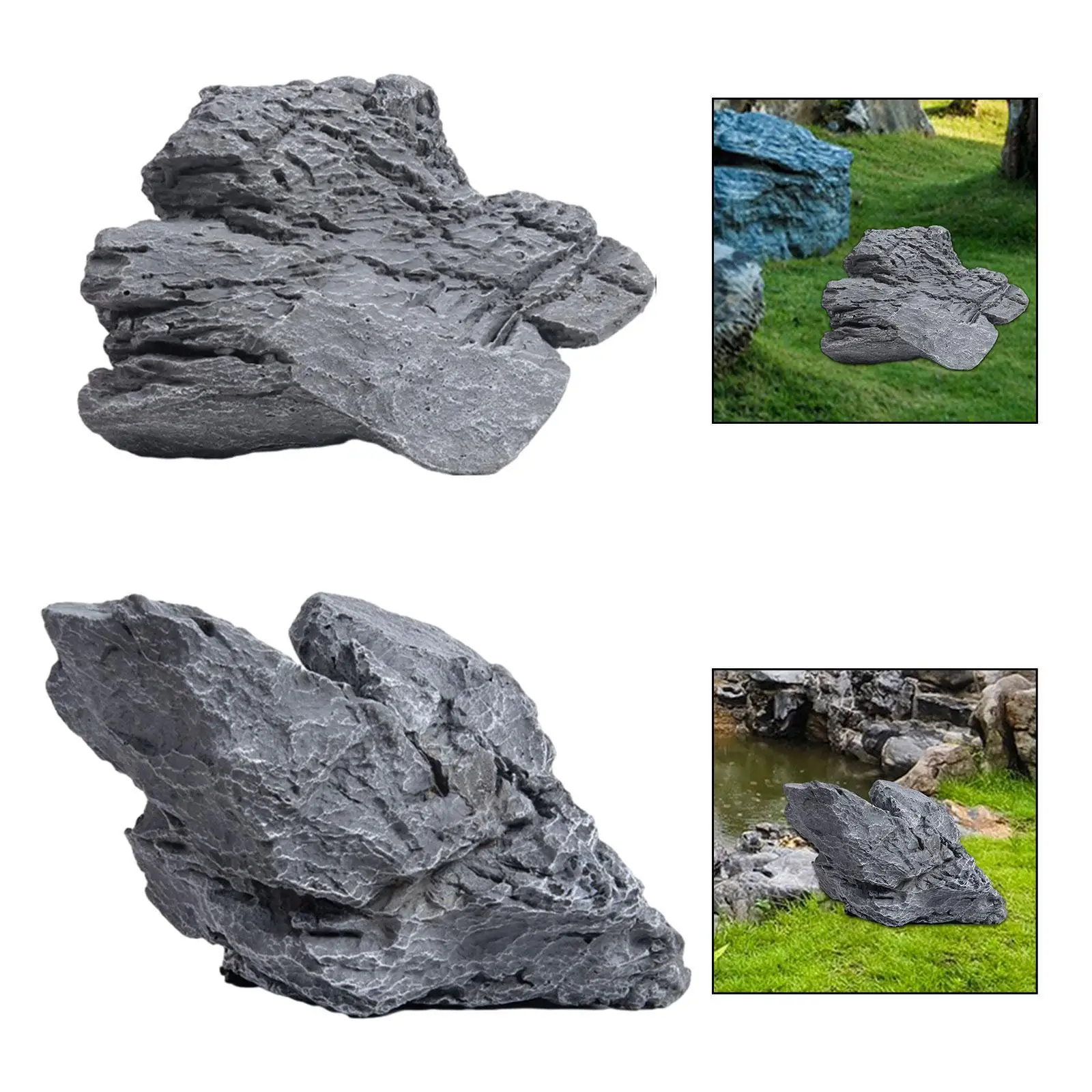 

Fake Rock Versatile Decorative Low Maintenance Realistic Natural Texture Sandstone for Offices Squares Supermarkets Parks Hotels