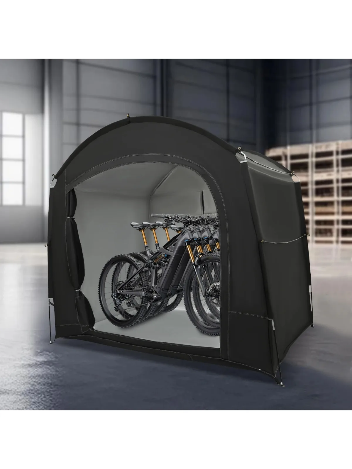 AliExpress NONE Outdoor 210D Oxford Cloth and Fiberglass Travel Bike Storage Tent for 1-4 Bikes Portable Waterproof Bicycle Shelter Tent Cover