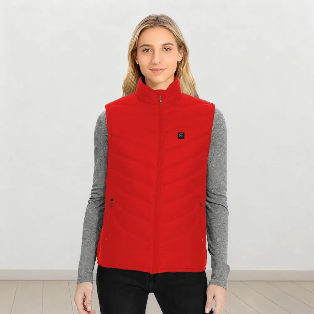 

USB Waistcoat Vest for Men And Women with 3 Temperature Modes 4 Heating Zones Windproof Stand Winter Warmth Wearable Technology