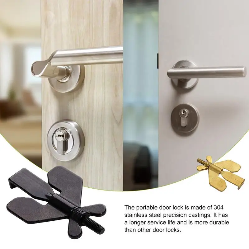 Portable Door Lock Hotel Door Locks For Travelers Door Lock Securely Close Your Door And Sleep Peacefully Privacy Door Locker