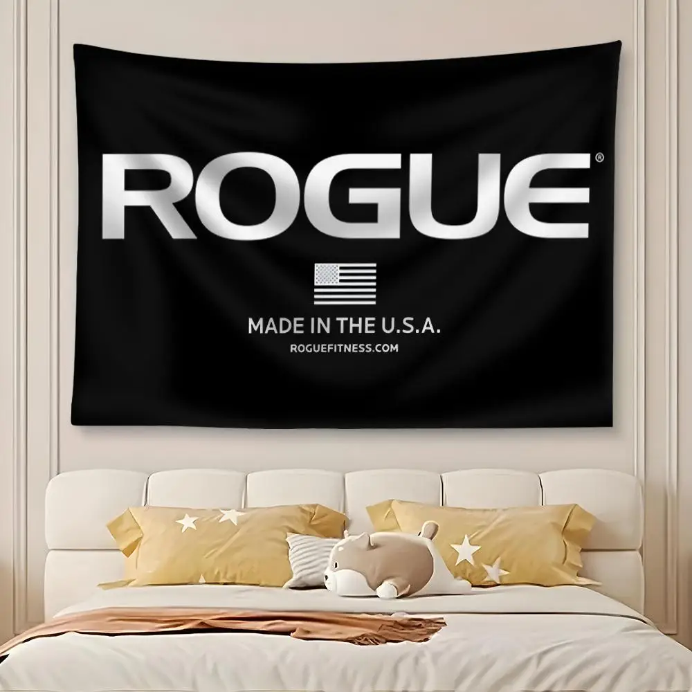 Rogue Barbell Club Tapestry For Bedroom Living Room Outdoor Wall Decor Simple Stylish Art Piece Vertical Design
