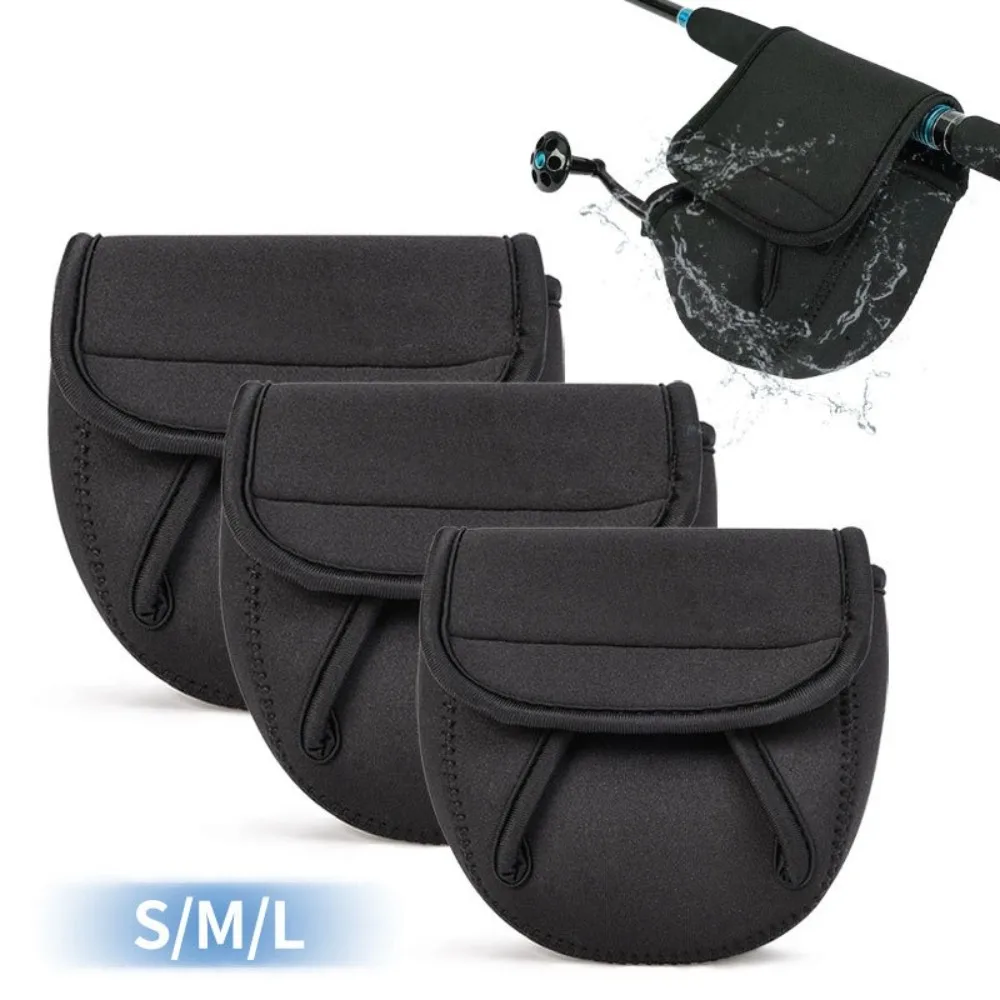 S/M/L Spinning Fishing Reel Cover Neoprene Waterproof Neoprene Wheel Protective Case Water Drop Protective Case Reel Bag Storage