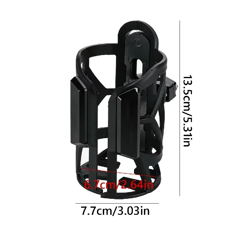 Universal Motorcycle Handlebar Water Cup Holder Aluminum Drink Bottle Mount Bracket