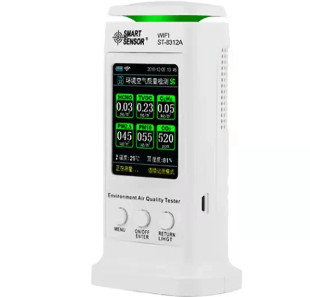 SMART SENSOR ST8312 indoor air quality detector household PM2 5 ambient air test instrument haze concentration detector ST8312 (