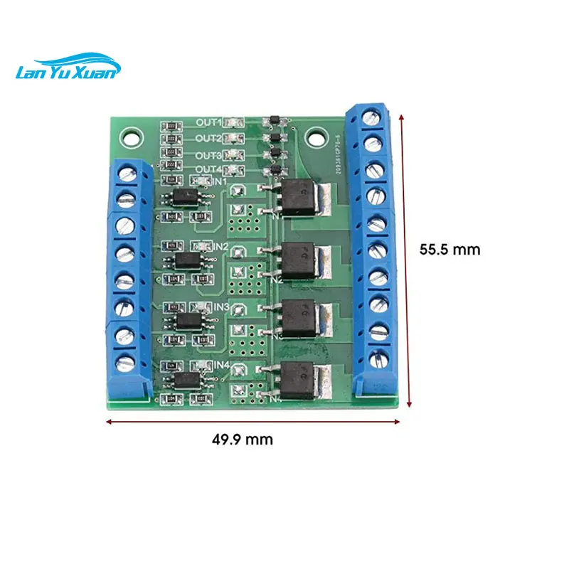 Four Channel Switch Tube Driver FET Module PLC Amplifier Circuit Board