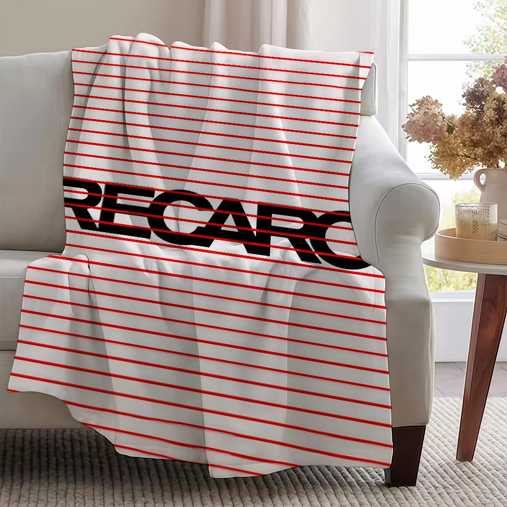 Luxury R-RecaroS-ES Logo Blanket Soft Warm Furry Throw Super Kids Toys Bed Sofa Car Cradle