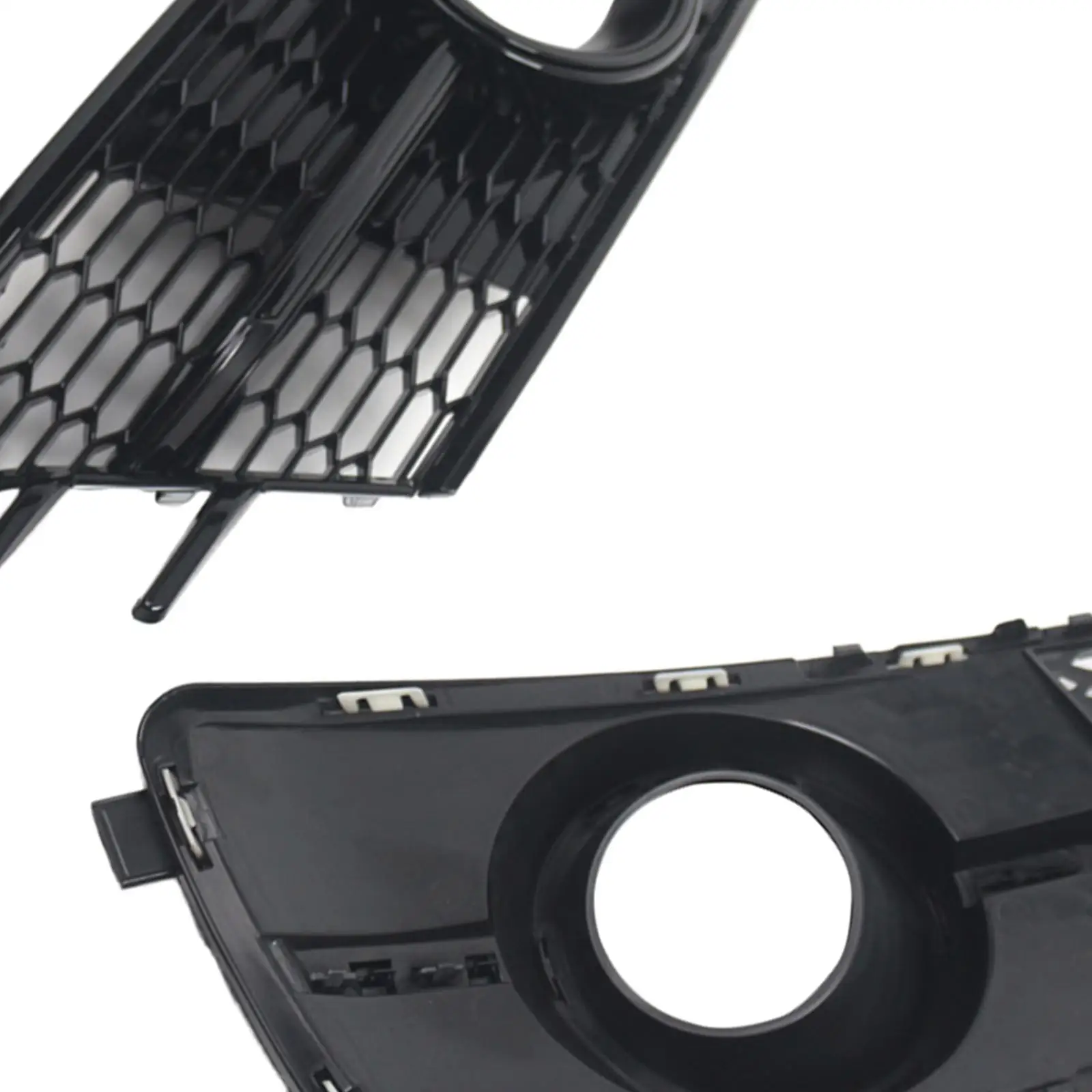 

Car Front Fog Lamp Grille Covers with ACC Hole Exterior Decoration for Audi A6 C7 2016 to 2018 Easy Install