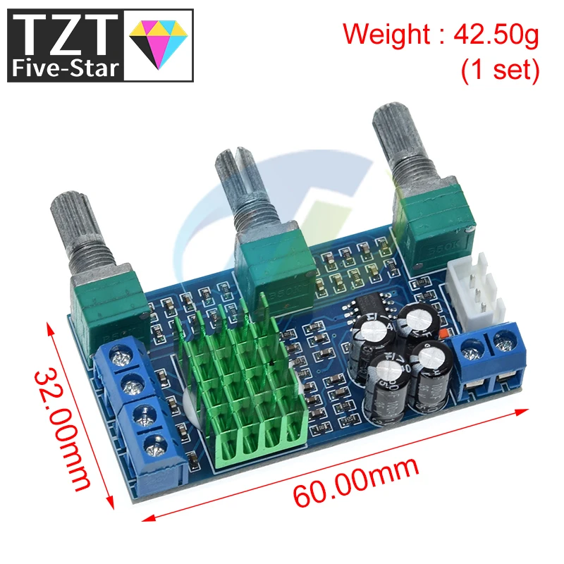 XH-M567 TPA3116D2 Dual-channel Stereo High Power Digital Audio Power Amplifier Board Audio Power Amplifier Board 80W*2