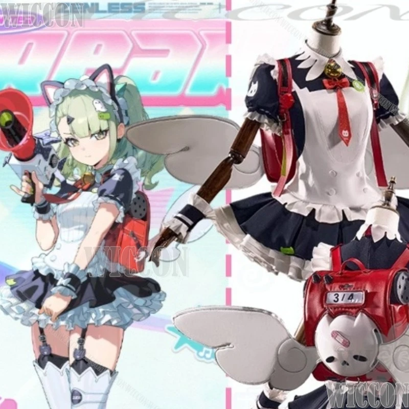 nouvelle-tenue-de-cosplay-sunna-pour-le-dejeuner-du-jour-inspiree-du-jeu-zenless-zone-zero-robe-de-demoiselle-d'honneur-style-sweet-lolita-sac-inclus-pour-comic-con-et-festivals