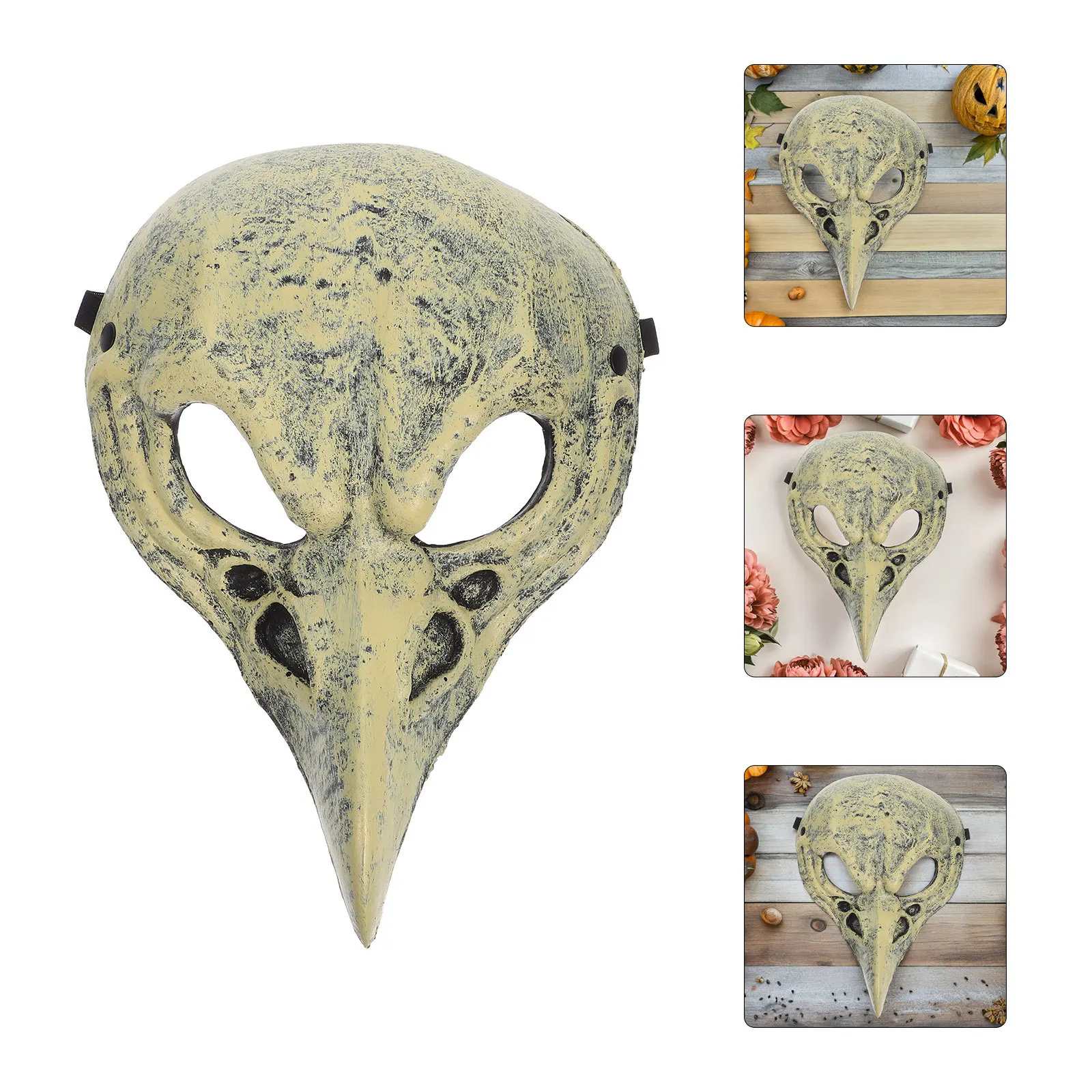 

Halloween Skull Mask Adult Unique Lightweight Pu Realistic Craft Horror Party Cosplay Prop Masquerade
