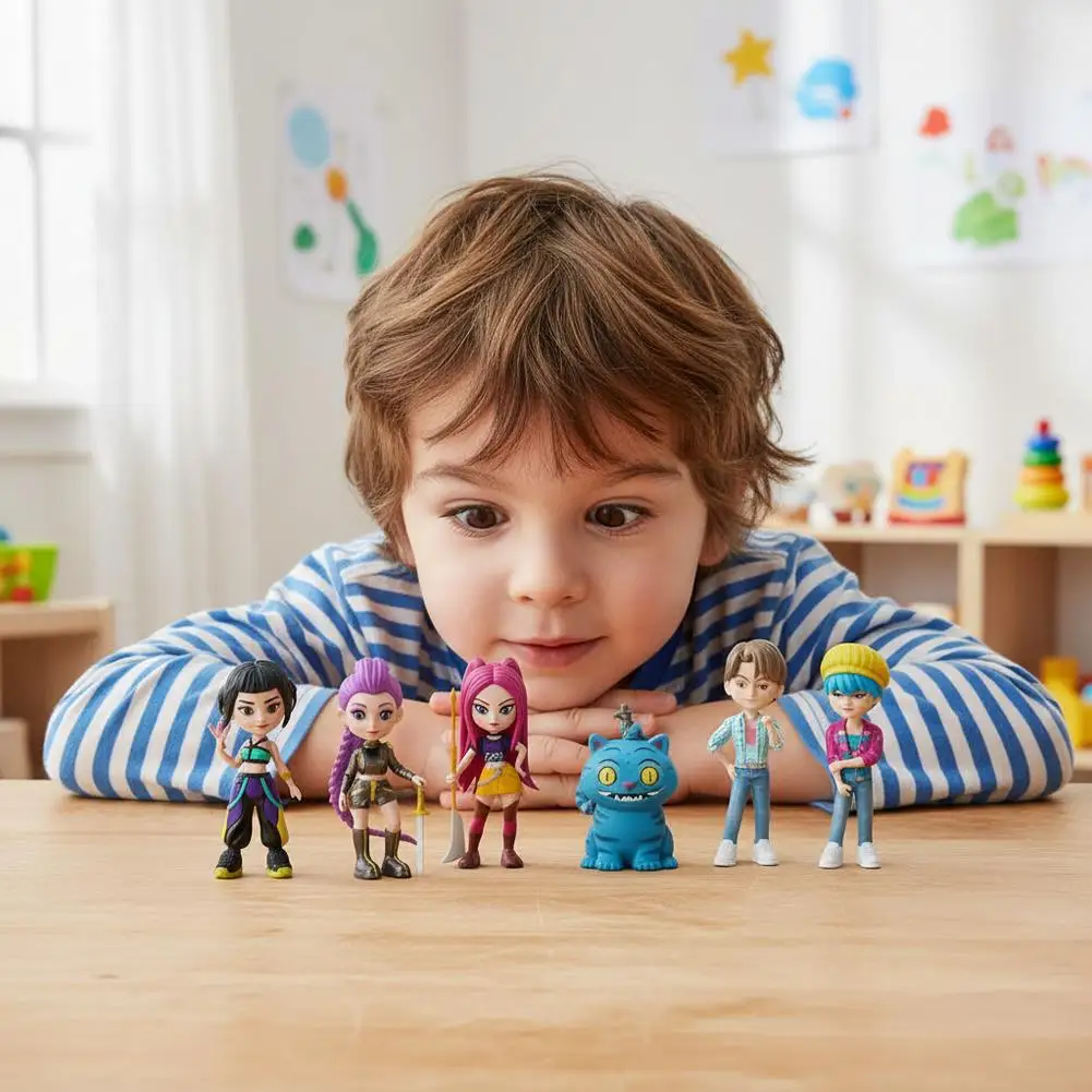 Demon Hunters-figura de Anime Kpop, modelo de caja ciega, juguete de dibujos animados, periféricos para juegos, decoración de escritorio, modelo de colección para regalo de chico