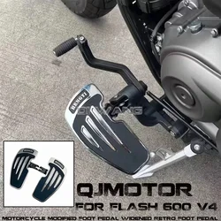 FOR QJMOTOR FLASH 600 V4 Motorcycle Modified Foot Pedal Widened Retro Foot Pedal