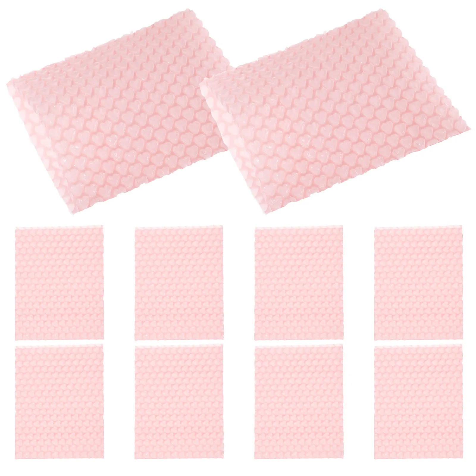 

10 шт. ударопрочных почтовых пакетов с пузырчатой пленкой для малого бизнеса, защитные конверты с сердечками для упаковки и доставки