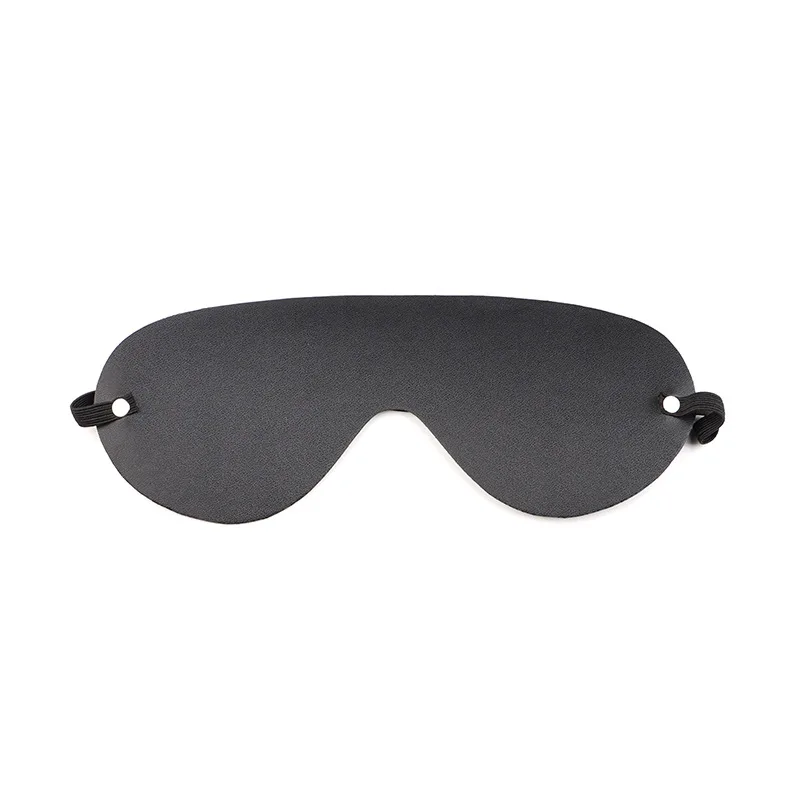 Vendita calda uomini adulti maschera per gli occhi erotica schiavo Sexy BDSM donne PU pelle solida benda sonno Eyeshade coppia amore copertura Cosplay