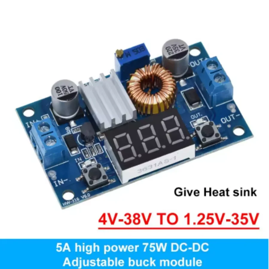 5A DC à DC CC CV batterie au Lithium abaisseur carte de charge convertisseur de puissance Led chargeur au Lithium Module abaisseur XL4015