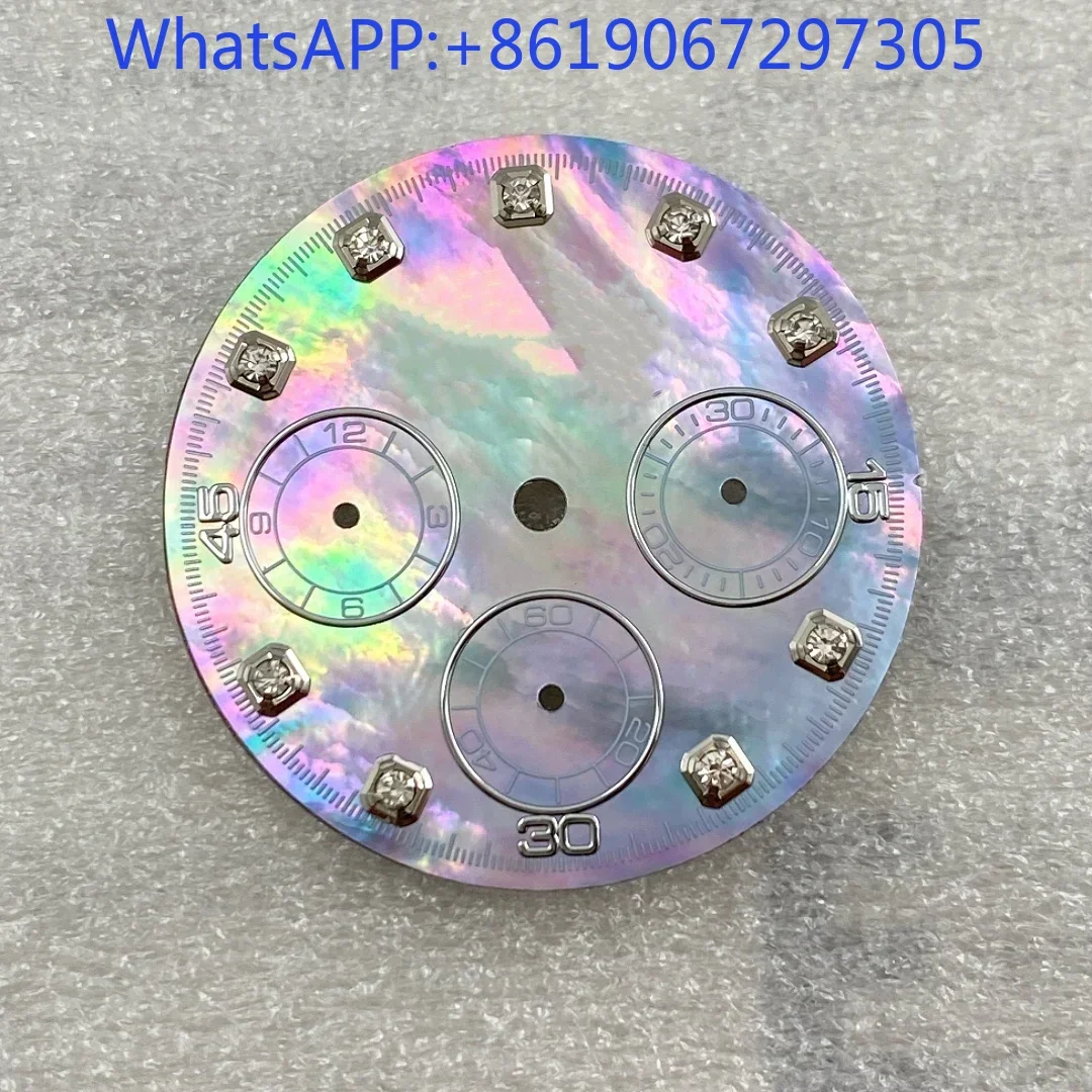 

Матовый циферблат часов Gradien подходит для VK63, кварцевый механизм, модный циферблат, аксессуары, циферблат, серебряный циферблат, без светящегося