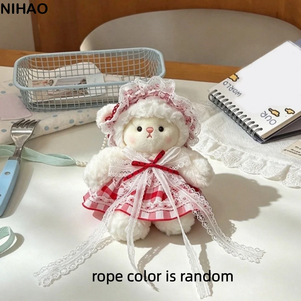 Creative Plush Sheep Stuffed Animal Year of The Sheep Fluffy Sheep Keychain Kawaii Adorable Lolita Lamb Stuffed Doll