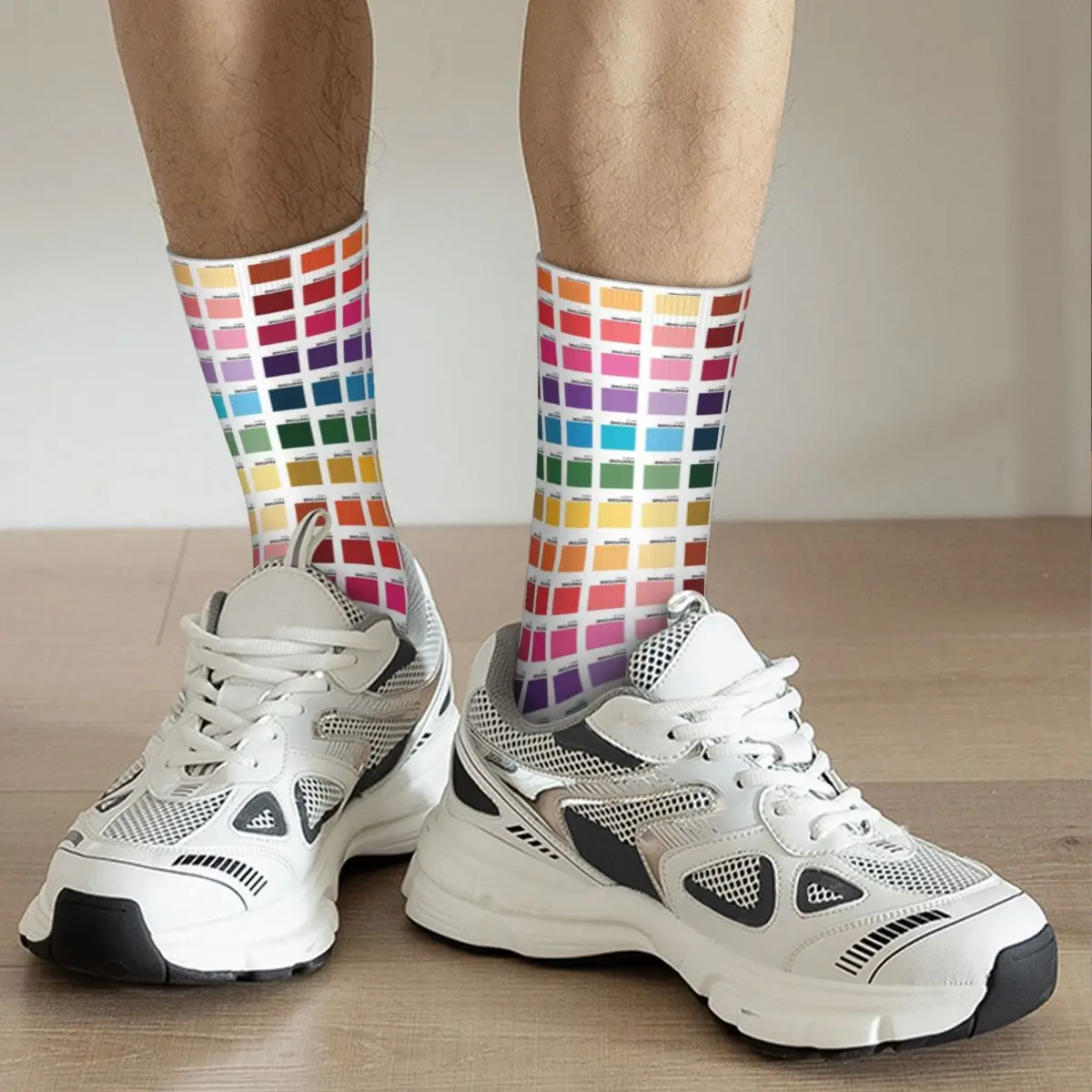 Shades Of Pantone Colors Socks Harajuku Super Soft Stockings All Season Long Socks Accessories for Man's Woman's Gifts