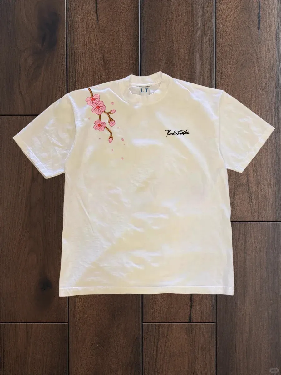 Premium Sense Daily Commute Versátil Camiseta masculina e feminina de tamanho grande de algodão orgânico manga curta estilo personalizado moderno