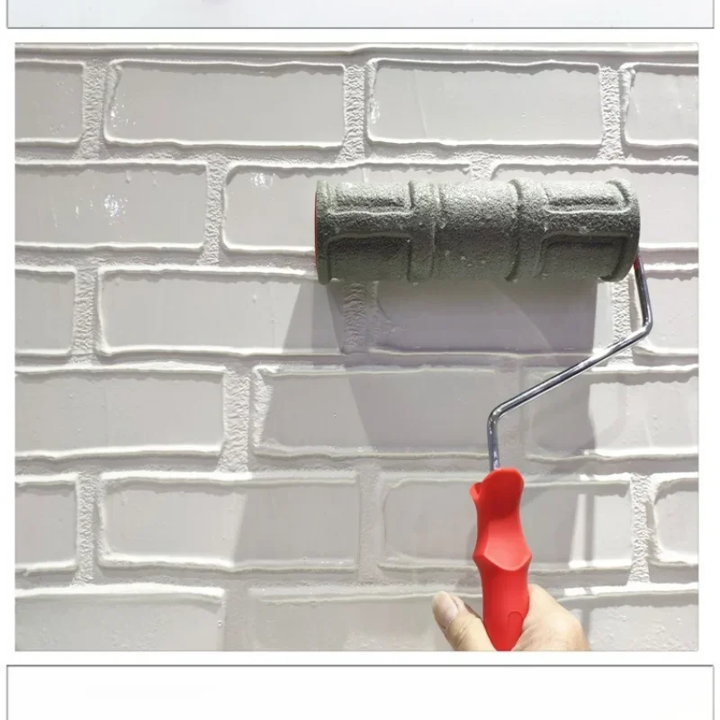 10 In Paint Tool Brick Embossing Roller for Wall Decoration Imitation Brick Pattern DIY Art Paint Texture Rolling Flower Rollers