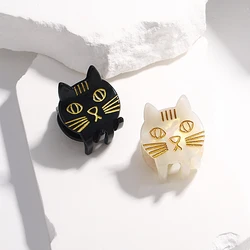 Cute Acetate Cartoon Cat Small Hair Clip Claw For Women Trendy Mini Animal Grab Barrette Hairpin Party Hair Accessories Gifts