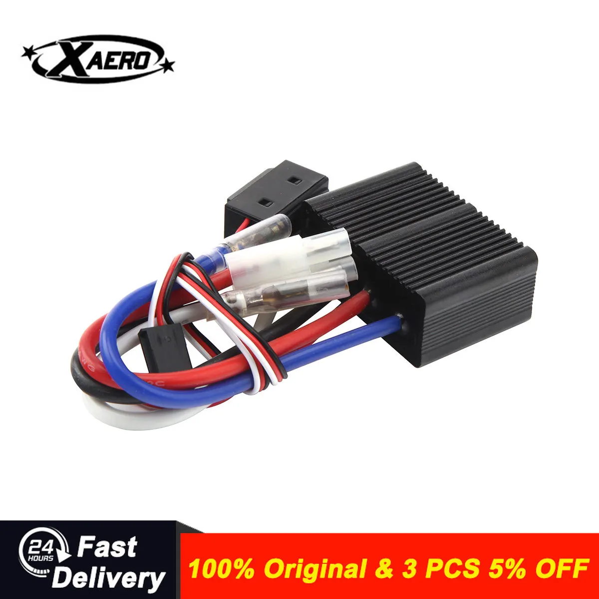 

Rccskj 24V Two-way Electronic Brush ESC with Brake Stepless Speed for RC Model