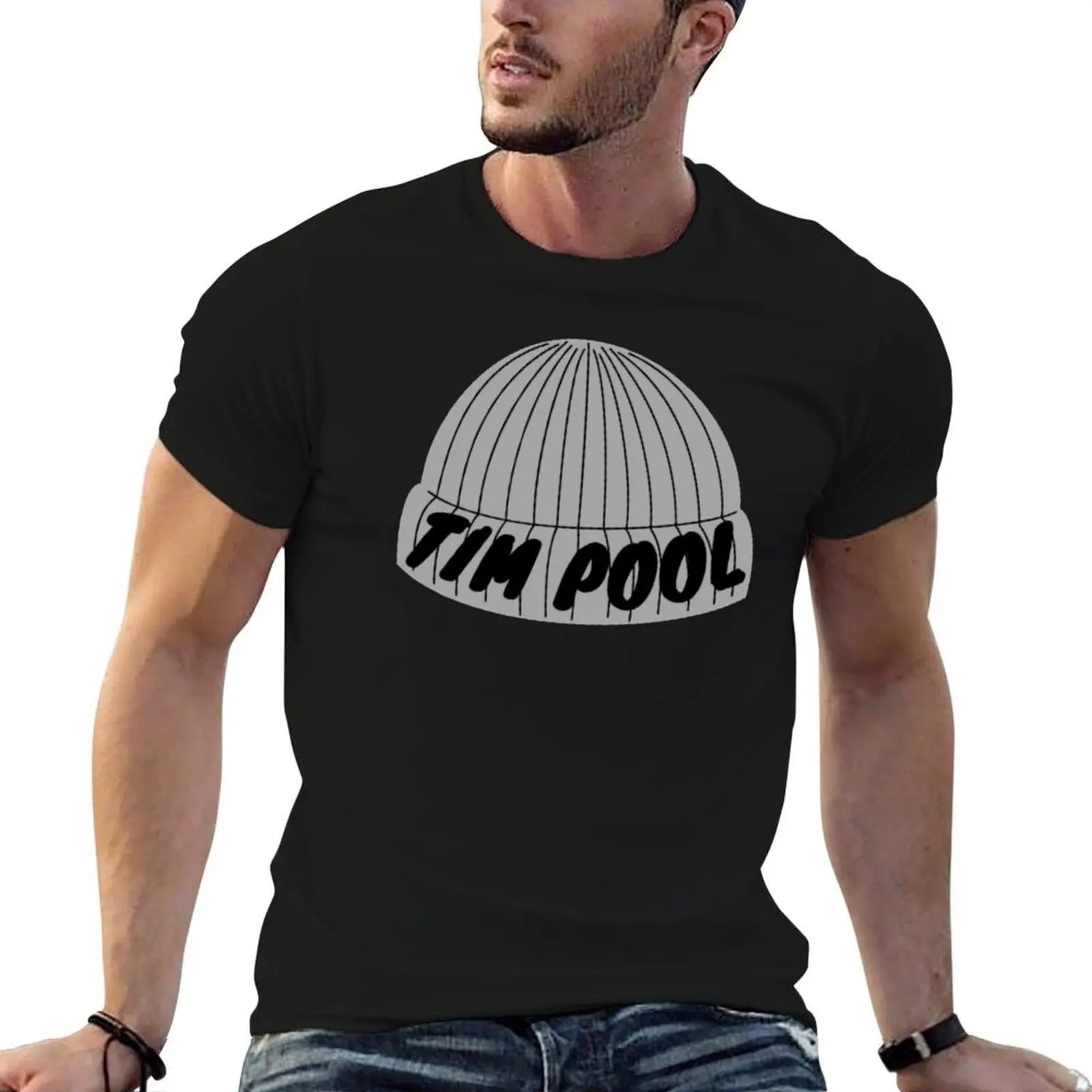 Tim Pool Beanie T-Shirt summer tops hippie clothes mens graphic t-shirts funny