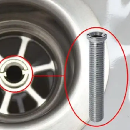 70mm Tool Sink Strainer Screw Kitchen Parts Screw Connector Sink Basket Strainer Waste Threaded Accessories