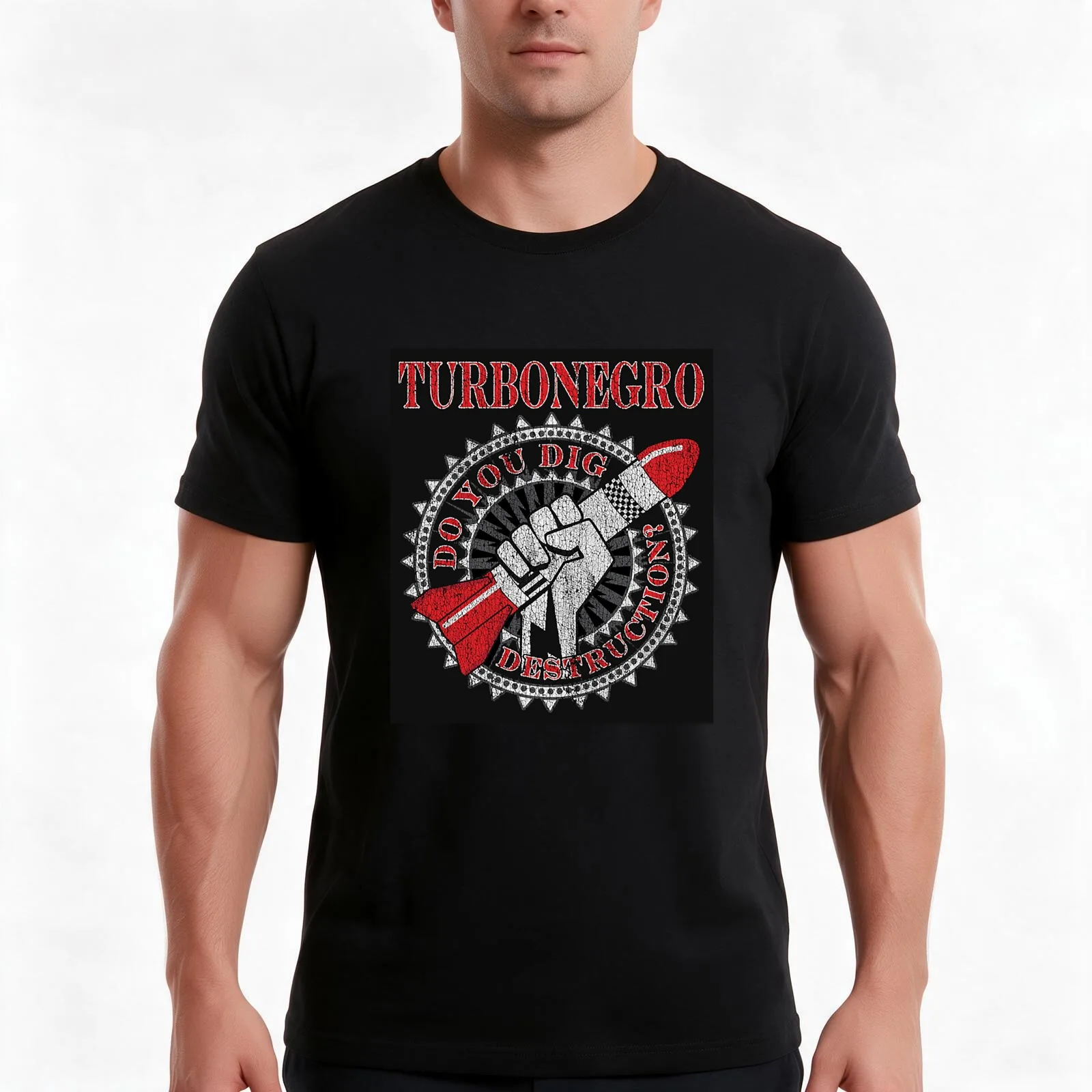turbonegro trending T-Shirt Summer Casual Cotton Tee Oversized Streetwear Tops Vintage Graphic Print Loose Fit Short Sleeve