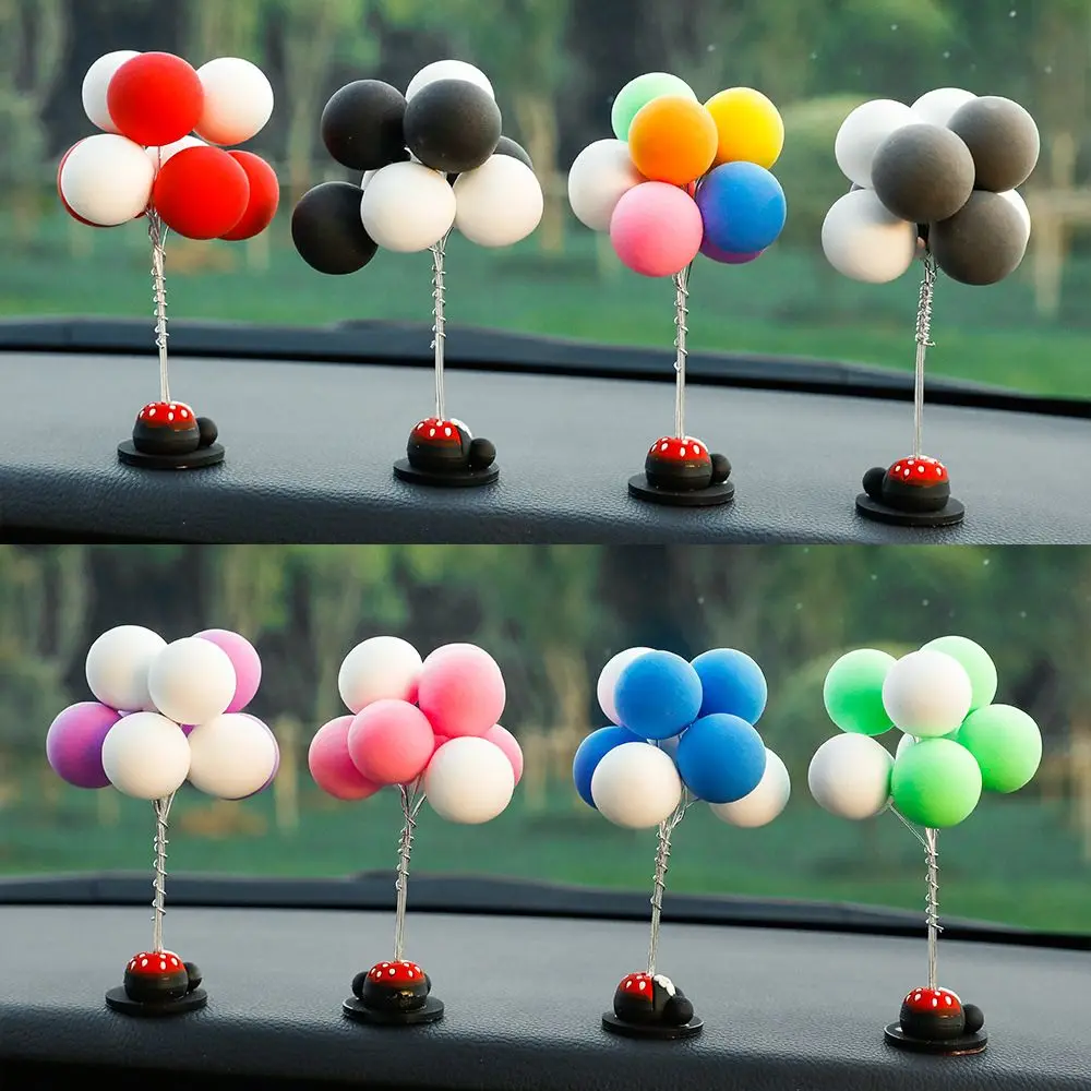 Multicolour Lovely Auto Ornaments Balloon Creative Car Decoration Balloon Interior Dashboard Charming Supplies