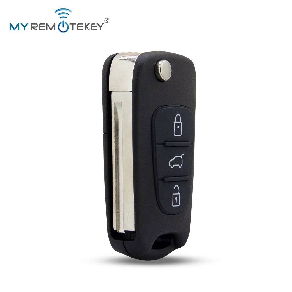 MYREMOTEKEY Fernbedienungsgehäuse mit 3 Tasten für Hyundai I20 I30 I35 IX20 IX35 Elantra 2008-2012 Klappbare Fernbedienungs-Schlüsselhülle – Detail 4