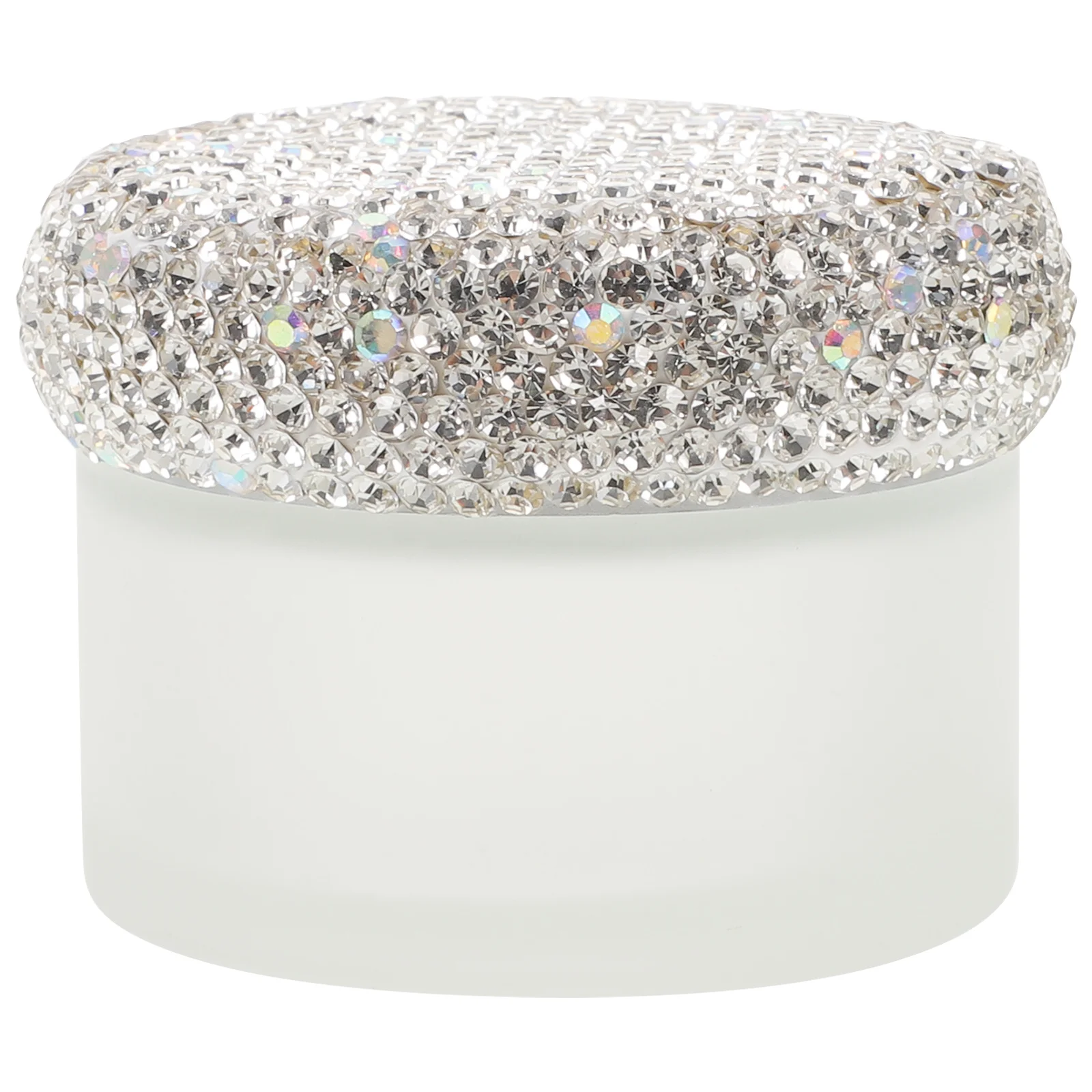 

Refillable Cream Container Rhinestone Portable Travel Face Cream Jar Small Skincare Dispenser Eye Gel Holder Travel